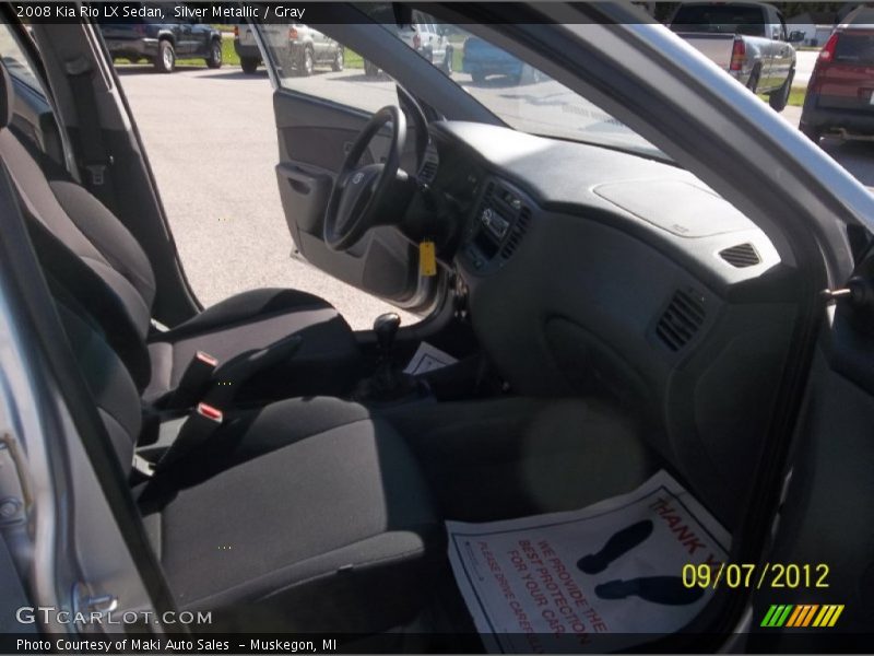 Silver Metallic / Gray 2008 Kia Rio LX Sedan