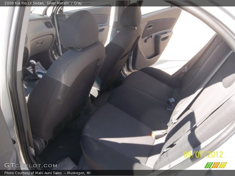 Silver Metallic / Gray 2008 Kia Rio LX Sedan