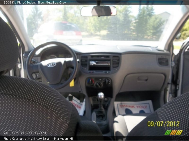 Silver Metallic / Gray 2008 Kia Rio LX Sedan