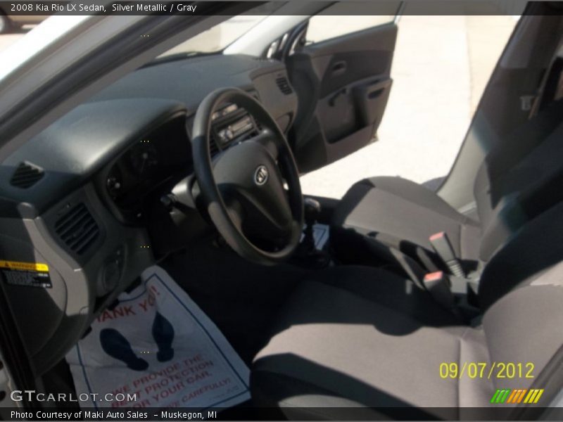 Silver Metallic / Gray 2008 Kia Rio LX Sedan