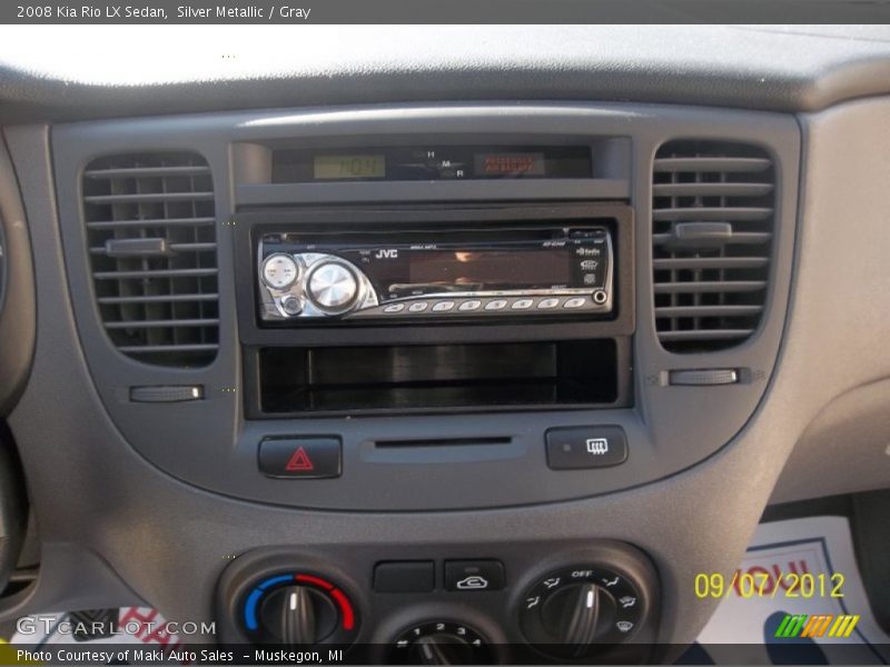 Silver Metallic / Gray 2008 Kia Rio LX Sedan