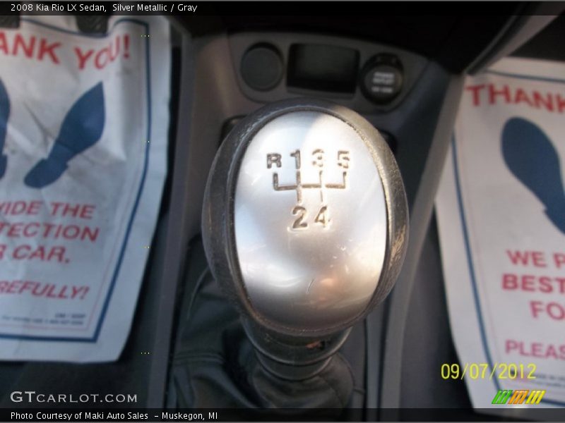 Silver Metallic / Gray 2008 Kia Rio LX Sedan