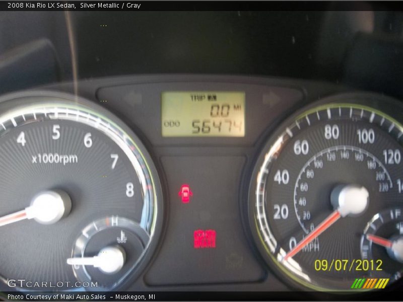 Silver Metallic / Gray 2008 Kia Rio LX Sedan