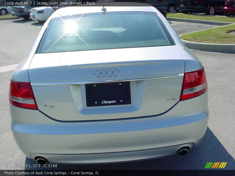 Light Silver Metallic / Black 2008 Audi A6 3.2 Sedan