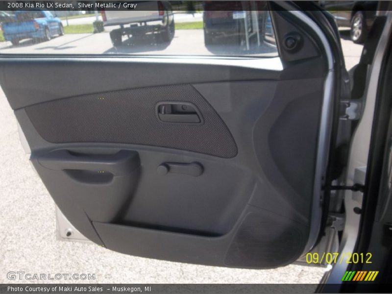 Silver Metallic / Gray 2008 Kia Rio LX Sedan