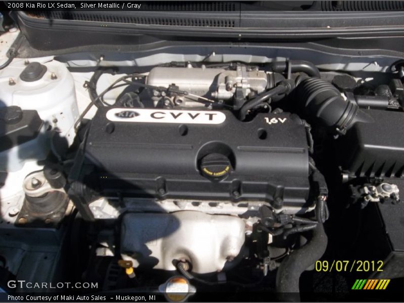 Silver Metallic / Gray 2008 Kia Rio LX Sedan