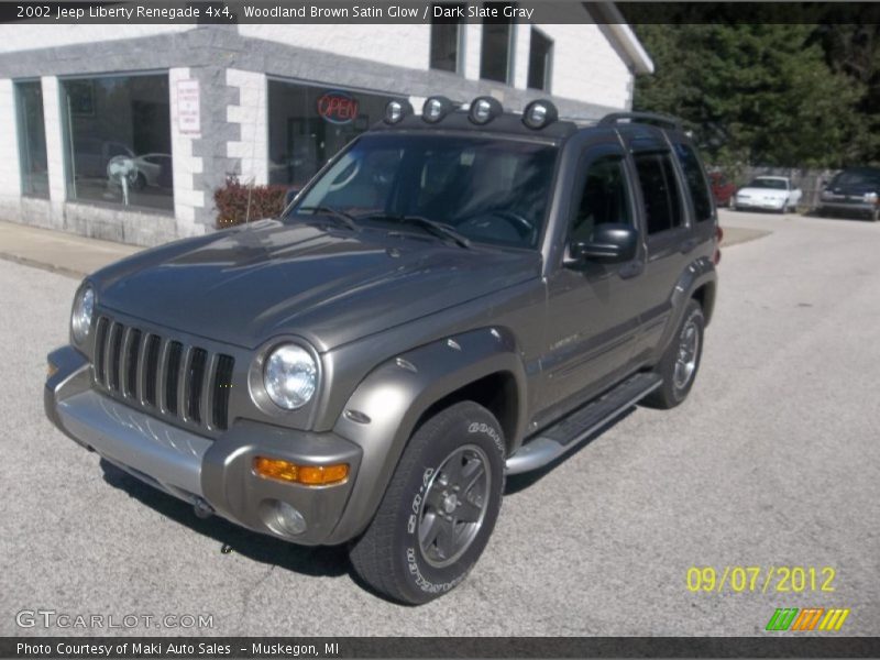 Woodland Brown Satin Glow / Dark Slate Gray 2002 Jeep Liberty Renegade 4x4