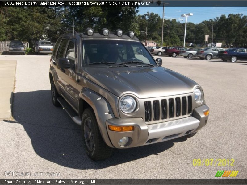 Woodland Brown Satin Glow / Dark Slate Gray 2002 Jeep Liberty Renegade 4x4