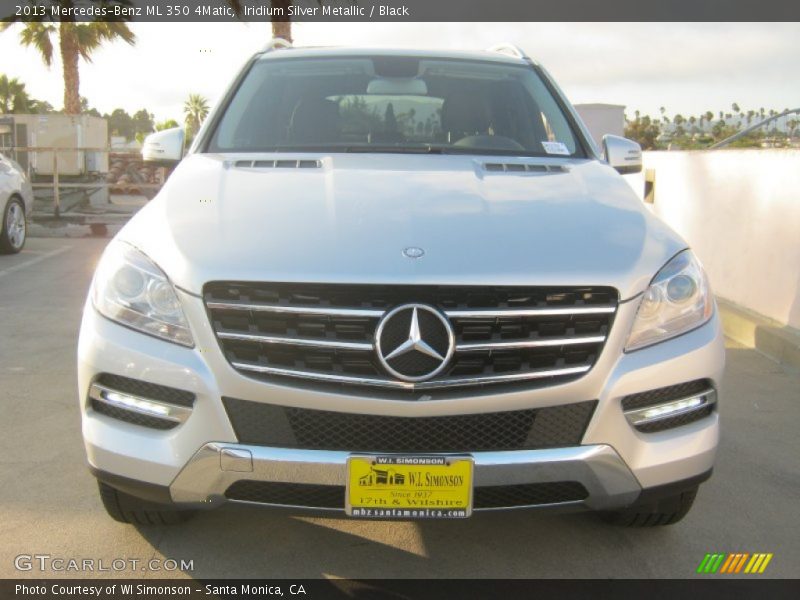 Iridium Silver Metallic / Black 2013 Mercedes-Benz ML 350 4Matic