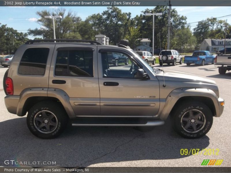 Woodland Brown Satin Glow / Dark Slate Gray 2002 Jeep Liberty Renegade 4x4