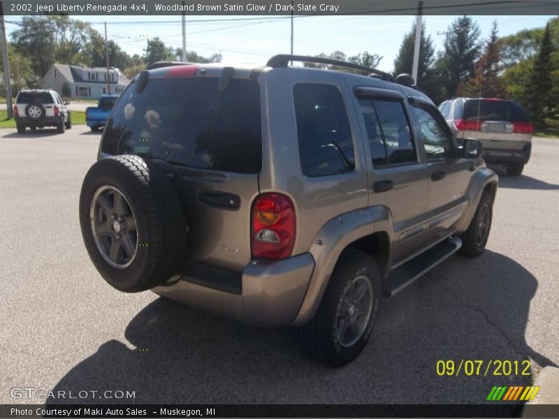 Woodland Brown Satin Glow / Dark Slate Gray 2002 Jeep Liberty Renegade 4x4