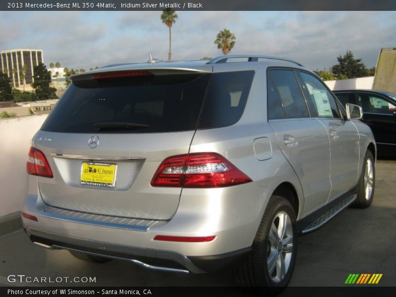 Iridium Silver Metallic / Black 2013 Mercedes-Benz ML 350 4Matic