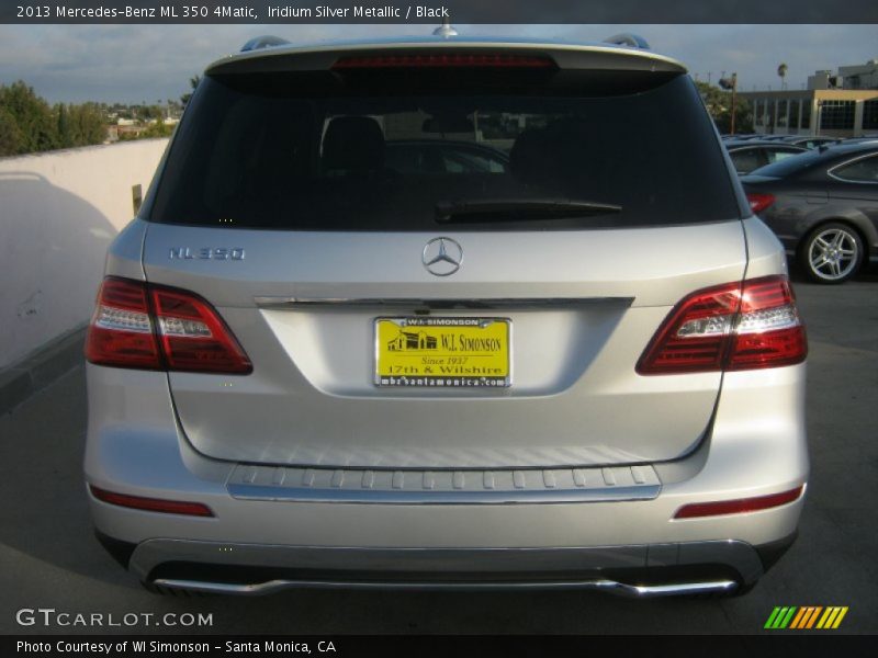 Iridium Silver Metallic / Black 2013 Mercedes-Benz ML 350 4Matic