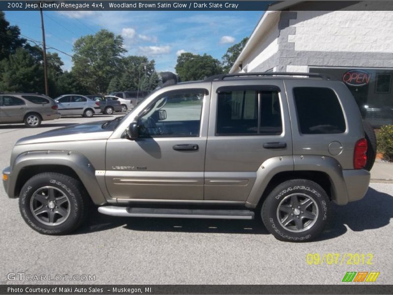 Woodland Brown Satin Glow / Dark Slate Gray 2002 Jeep Liberty Renegade 4x4