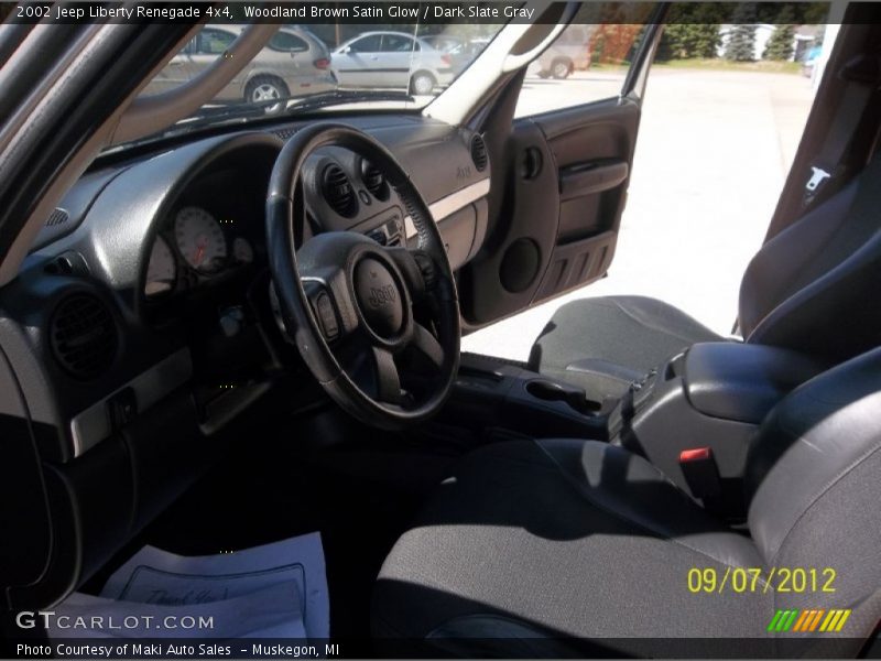 Woodland Brown Satin Glow / Dark Slate Gray 2002 Jeep Liberty Renegade 4x4