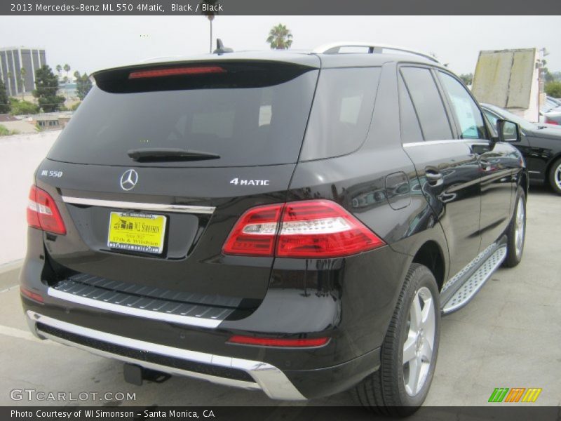 Black / Black 2013 Mercedes-Benz ML 550 4Matic