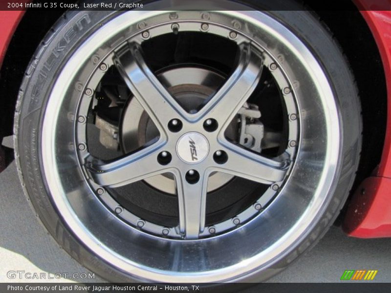 Laser Red / Graphite 2004 Infiniti G 35 Coupe