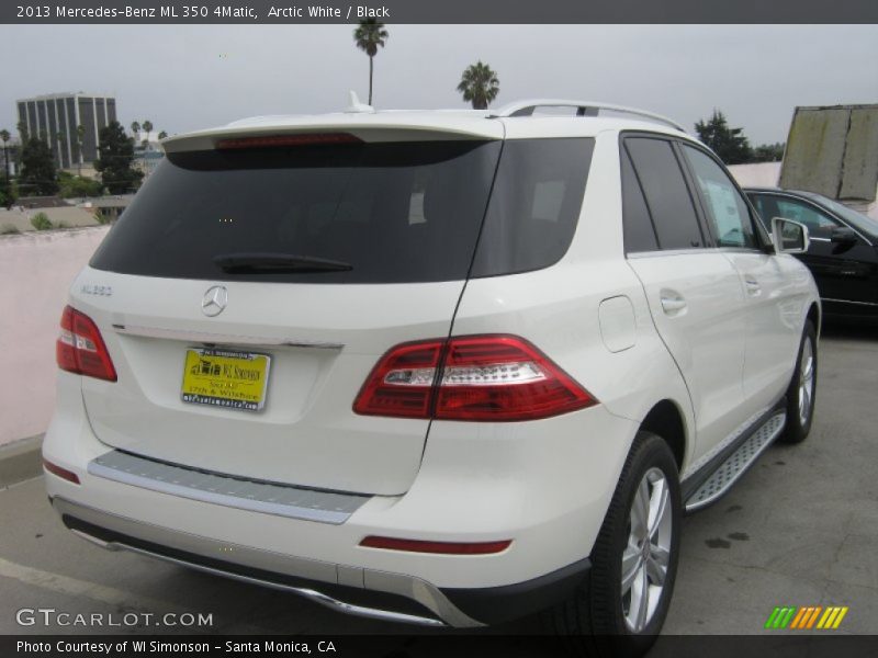 Arctic White / Black 2013 Mercedes-Benz ML 350 4Matic