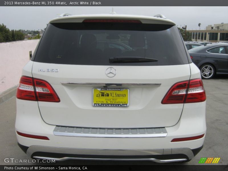 Arctic White / Black 2013 Mercedes-Benz ML 350 4Matic