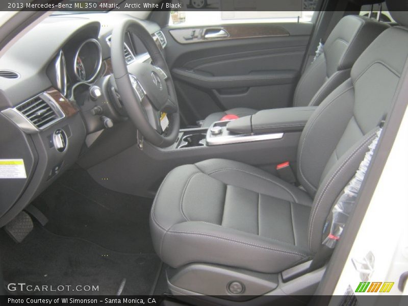 Arctic White / Black 2013 Mercedes-Benz ML 350 4Matic