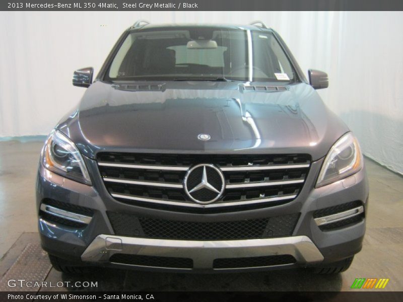 Steel Grey Metallic / Black 2013 Mercedes-Benz ML 350 4Matic