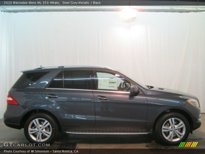 Steel Grey Metallic / Black 2013 Mercedes-Benz ML 350 4Matic