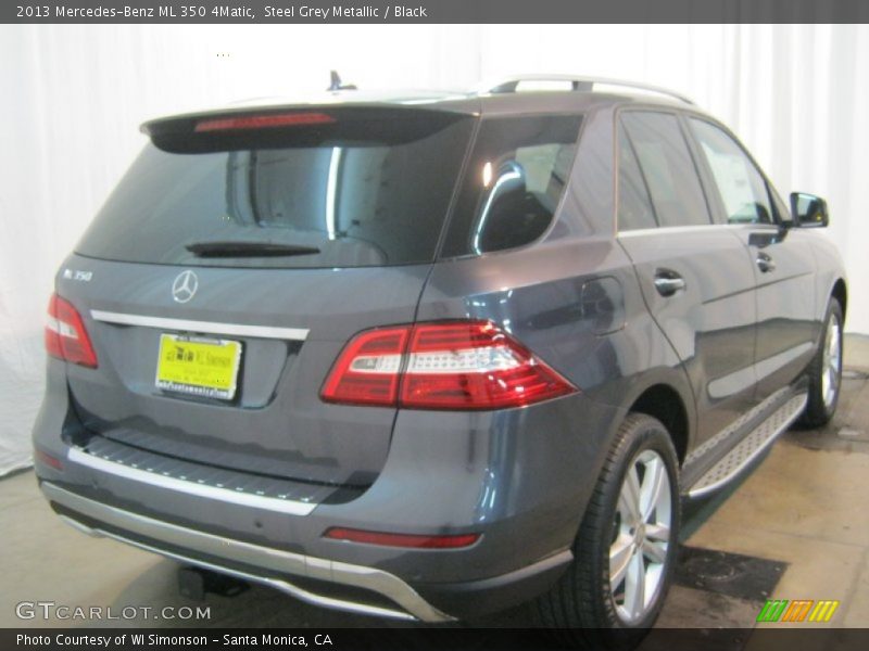 Steel Grey Metallic / Black 2013 Mercedes-Benz ML 350 4Matic