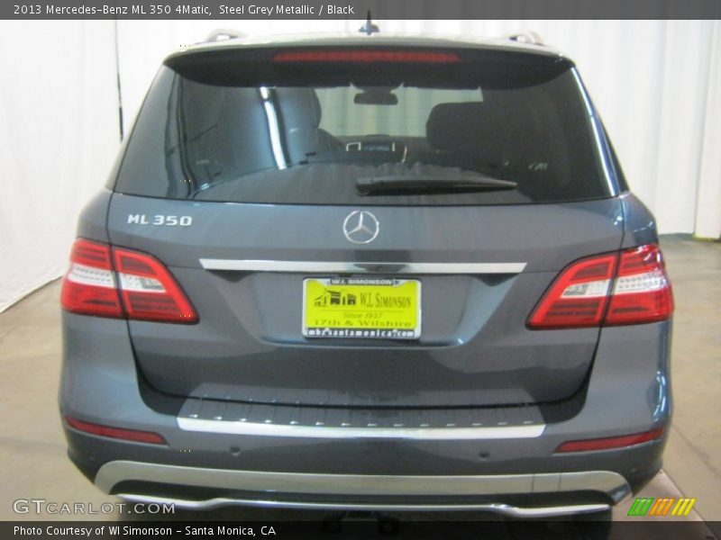 Steel Grey Metallic / Black 2013 Mercedes-Benz ML 350 4Matic