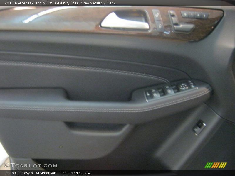 Steel Grey Metallic / Black 2013 Mercedes-Benz ML 350 4Matic