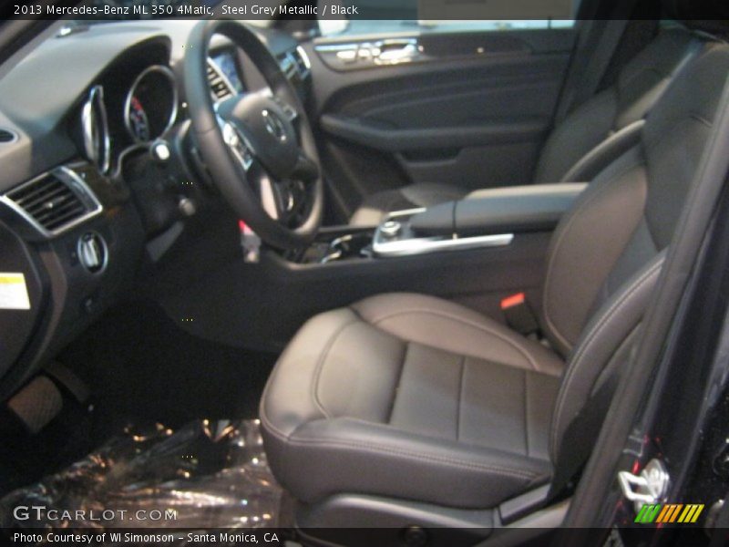 Steel Grey Metallic / Black 2013 Mercedes-Benz ML 350 4Matic