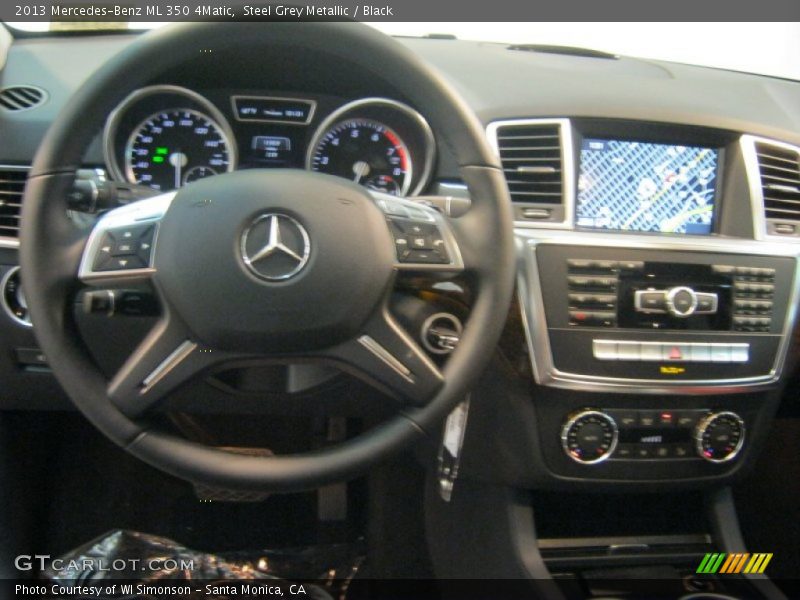 Steel Grey Metallic / Black 2013 Mercedes-Benz ML 350 4Matic