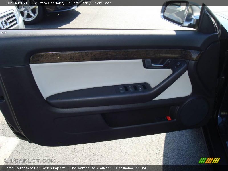 Brilliant Black / Silver/Black 2005 Audi S4 4.2 quattro Cabriolet
