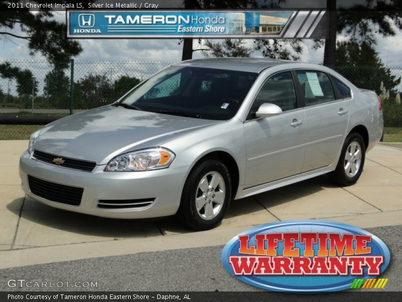 Silver Ice Metallic / Gray 2011 Chevrolet Impala LS