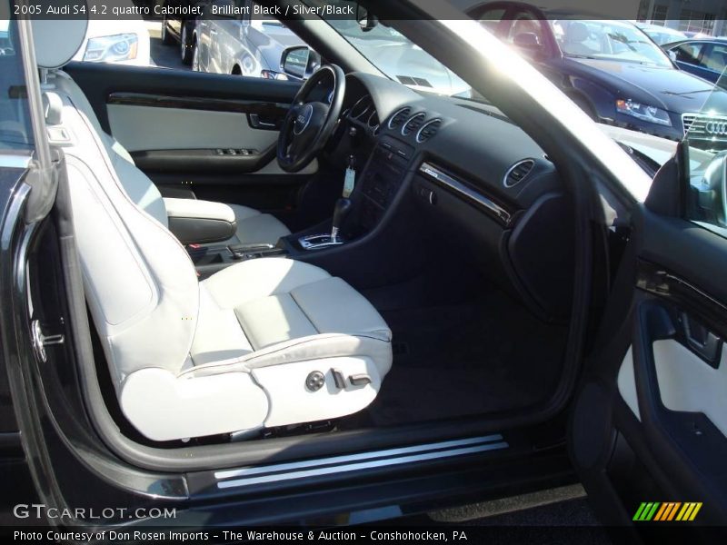 Brilliant Black / Silver/Black 2005 Audi S4 4.2 quattro Cabriolet