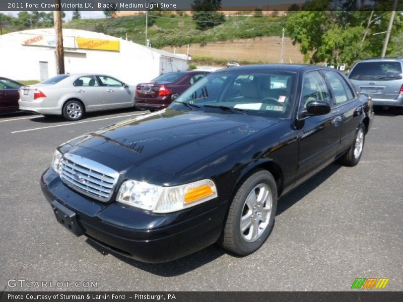 Black / Medium Light Stone 2011 Ford Crown Victoria LX
