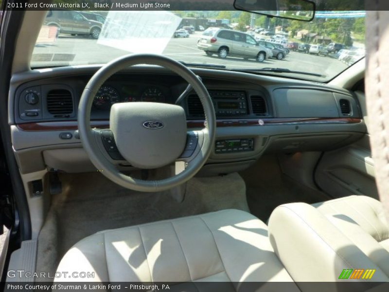 Black / Medium Light Stone 2011 Ford Crown Victoria LX