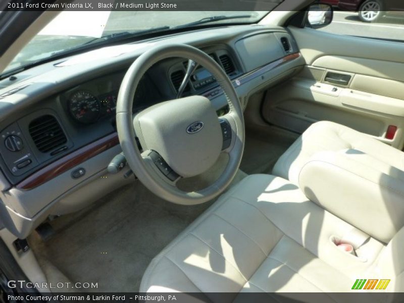 Black / Medium Light Stone 2011 Ford Crown Victoria LX
