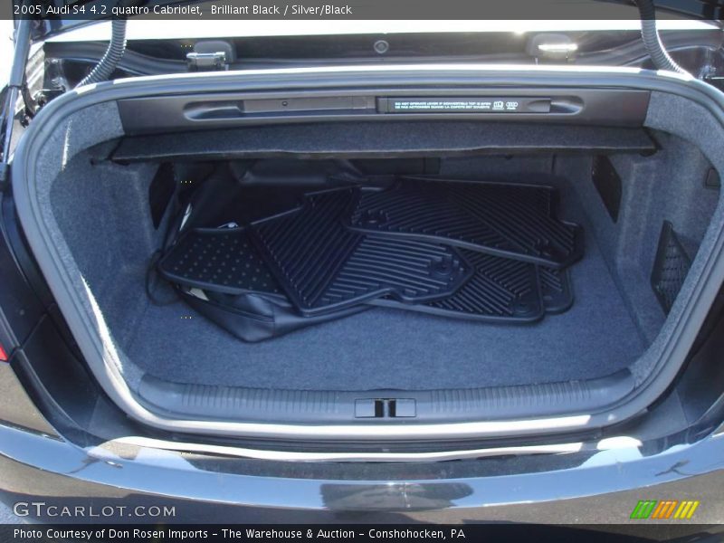 Brilliant Black / Silver/Black 2005 Audi S4 4.2 quattro Cabriolet