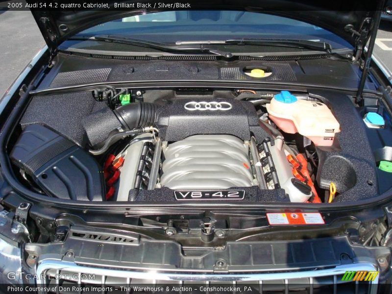 Brilliant Black / Silver/Black 2005 Audi S4 4.2 quattro Cabriolet