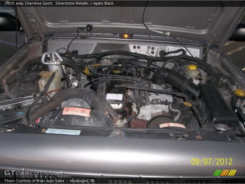 Silverstone Metallic / Agate Black 2000 Jeep Cherokee Sport