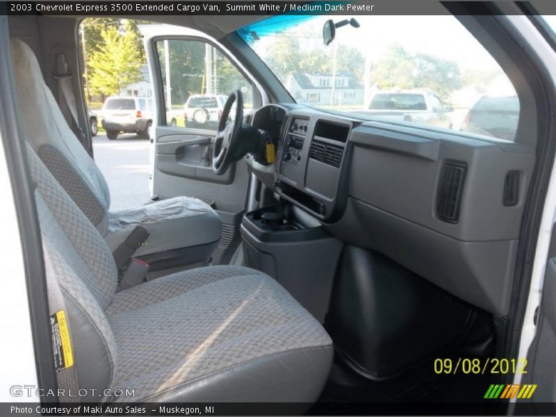 Summit White / Medium Dark Pewter 2003 Chevrolet Express 3500 Extended Cargo Van
