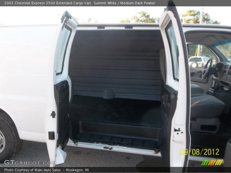 Summit White / Medium Dark Pewter 2003 Chevrolet Express 3500 Extended Cargo Van