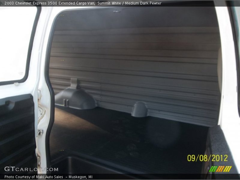 Summit White / Medium Dark Pewter 2003 Chevrolet Express 3500 Extended Cargo Van