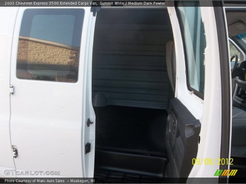 Summit White / Medium Dark Pewter 2003 Chevrolet Express 3500 Extended Cargo Van