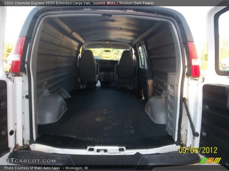 Summit White / Medium Dark Pewter 2003 Chevrolet Express 3500 Extended Cargo Van