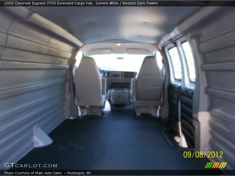 Summit White / Medium Dark Pewter 2003 Chevrolet Express 3500 Extended Cargo Van