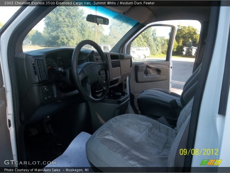 Summit White / Medium Dark Pewter 2003 Chevrolet Express 3500 Extended Cargo Van