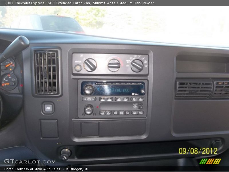 Summit White / Medium Dark Pewter 2003 Chevrolet Express 3500 Extended Cargo Van