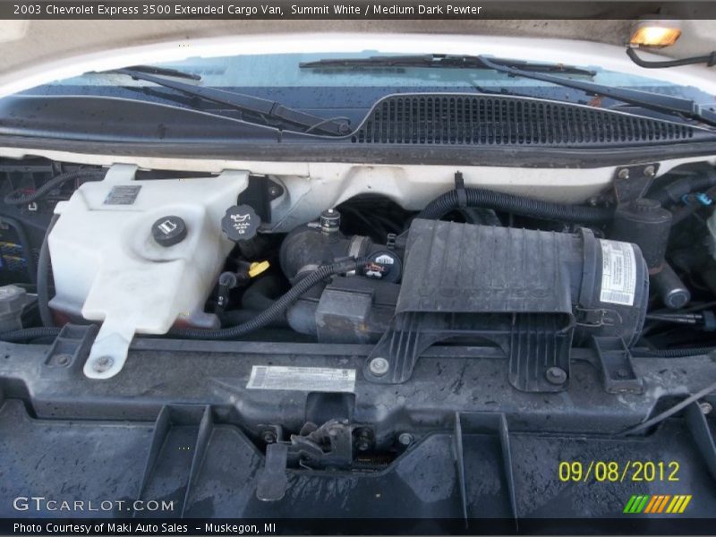 Summit White / Medium Dark Pewter 2003 Chevrolet Express 3500 Extended Cargo Van