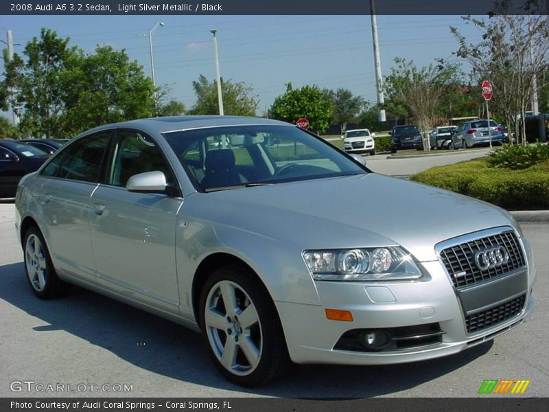 Light Silver Metallic / Black 2008 Audi A6 3.2 Sedan
